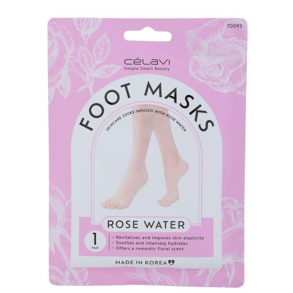 CELAVI Foot Masks Rose Water | 24 pack Display