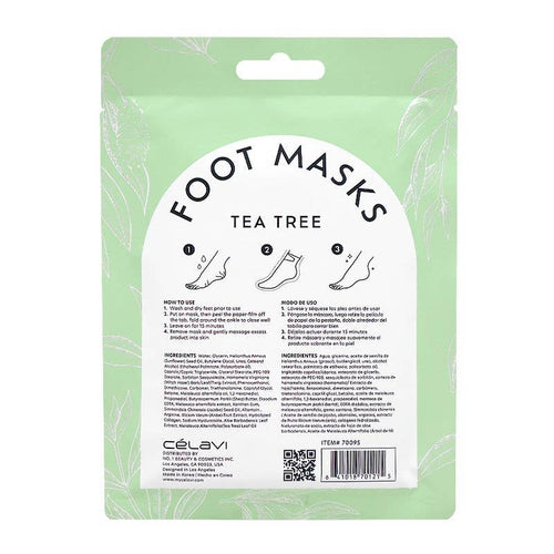 CELAVI Foot Masks Tea Tree | 24 pack Display