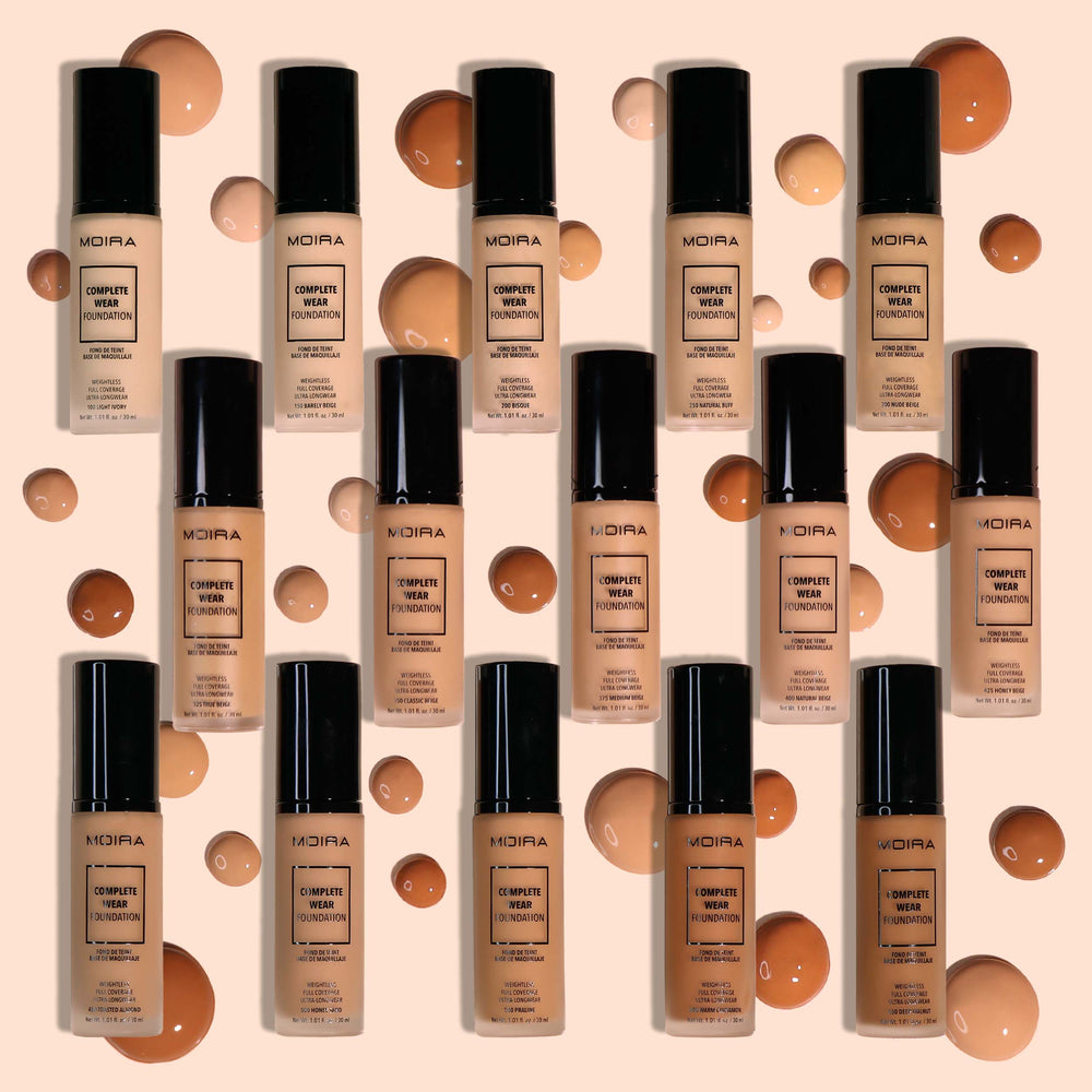 MOIRA Complete Wear Foundation #WCFSET w/ Display 27pcs Display + Tester