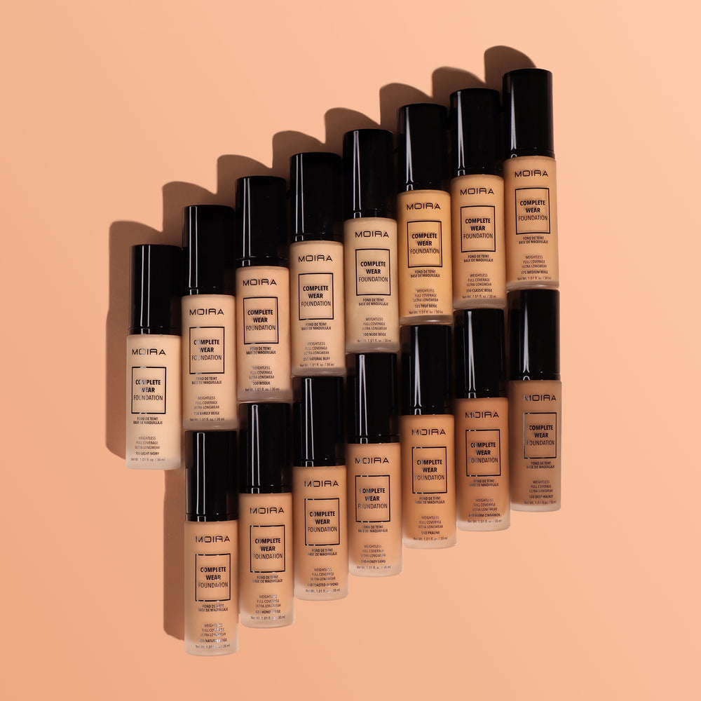 MOIRA Complete Wear Foundation #WCFSETB w/ Display 24pcs Display + Tester