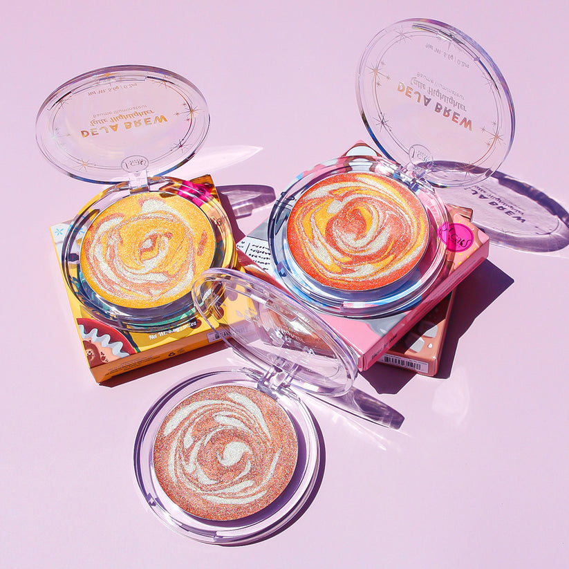 J. CAT BEAUTY Latte Highlighter w/ Display 45pcs Display + Tester