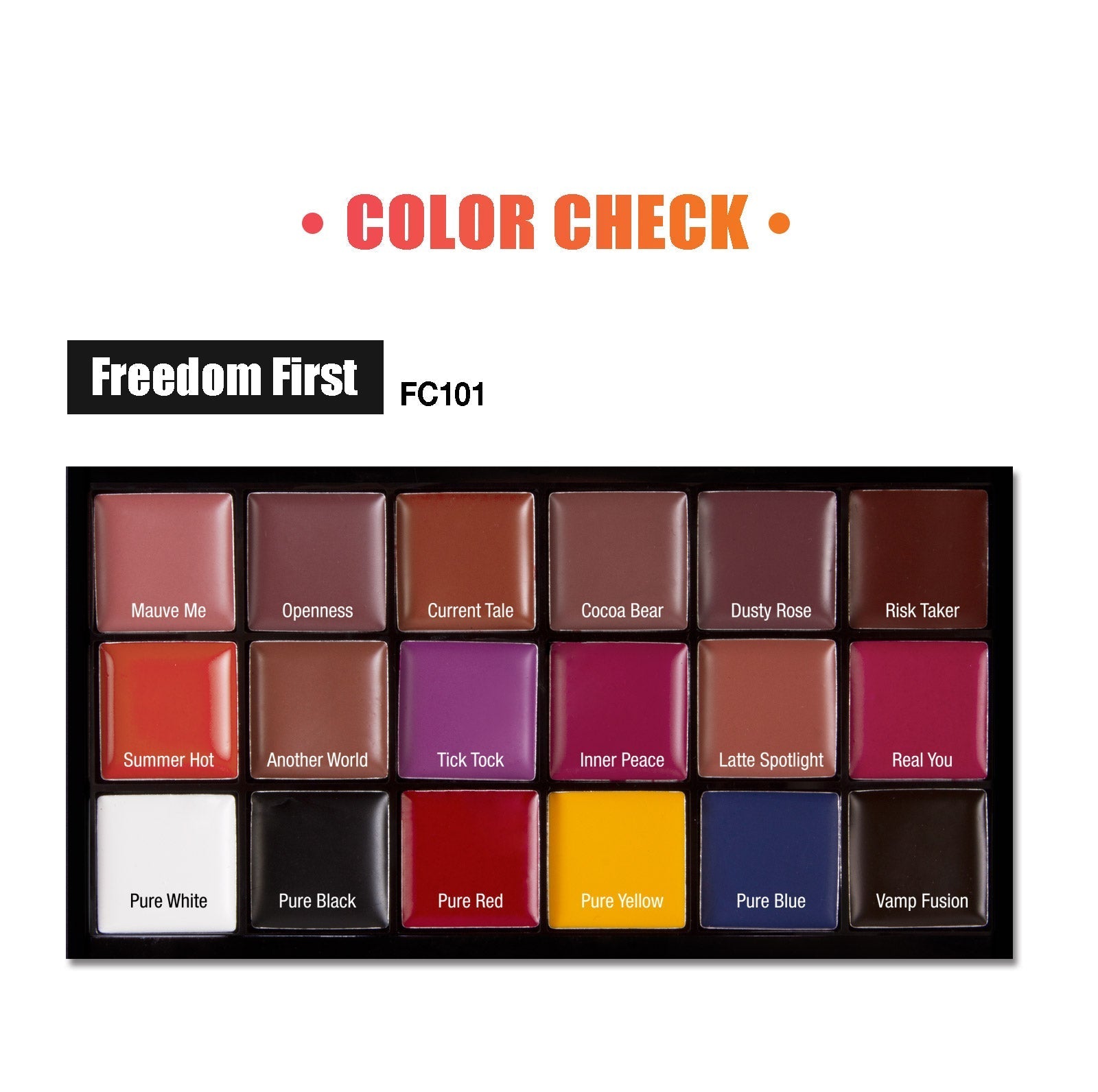 J. CAT BEAUTY Freedom Creator Mix Lip Palette  #FC101