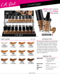 LA GIRL HD PRO Coverage Foundation #GCD253B.1 w/ Display 144pcs Display