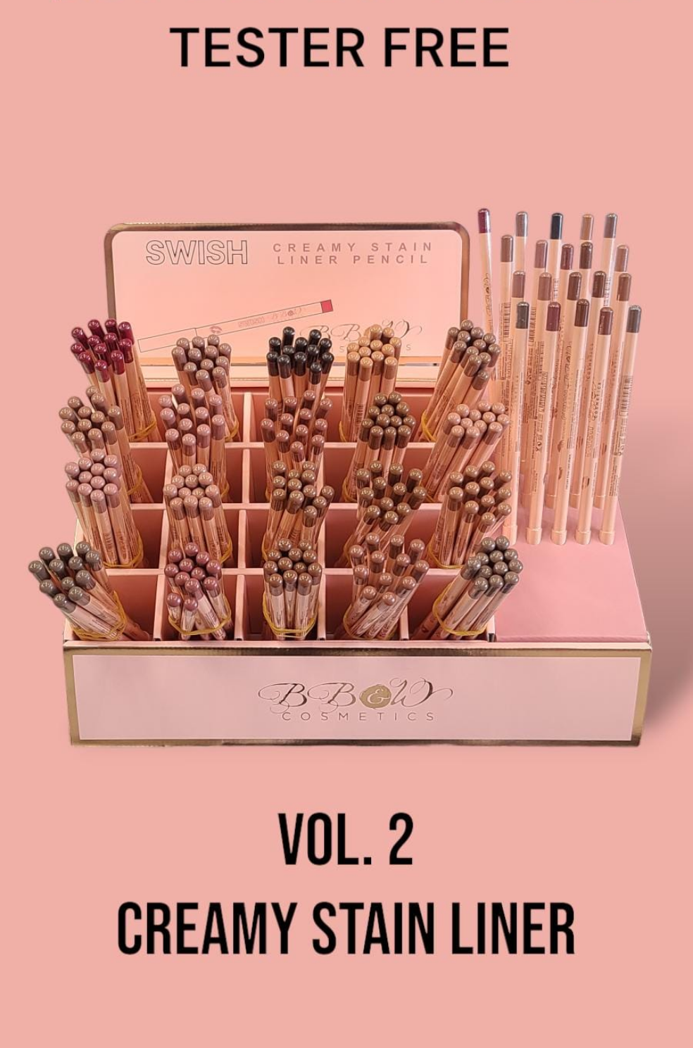 BB&W - CREAMY STAIN LINER PENCIL / 20 DZ DISPLAY  + TESTER FREE - VOL 2