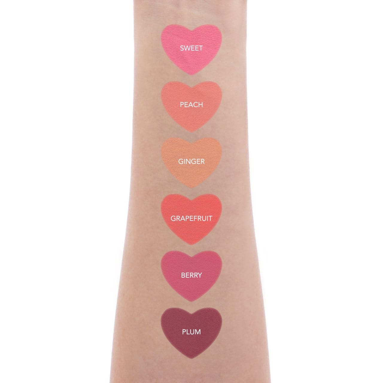 AMORUS  - SWEET BLUSH - HEART BLUSH STICK / 36PCS DISPLAY  + TESTER FREE