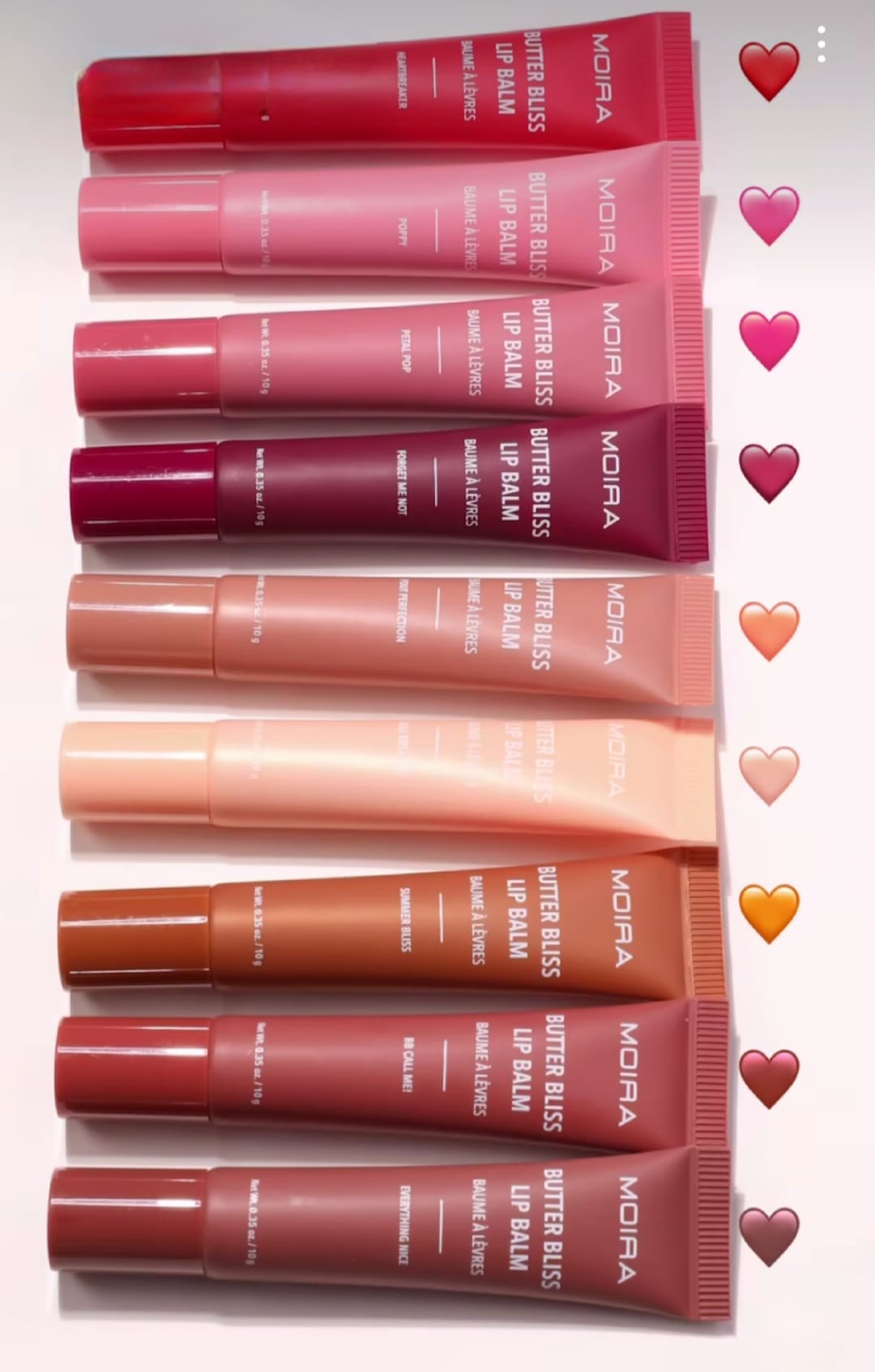 MOIRA Butter Bliss Lip Balm #BBLBSET w/ Display 84pcs + Tester