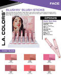 LA COLORS Blusin' Blush Stick - Dual-Ended Blush Sticks #CPD526B / 36pcs Display