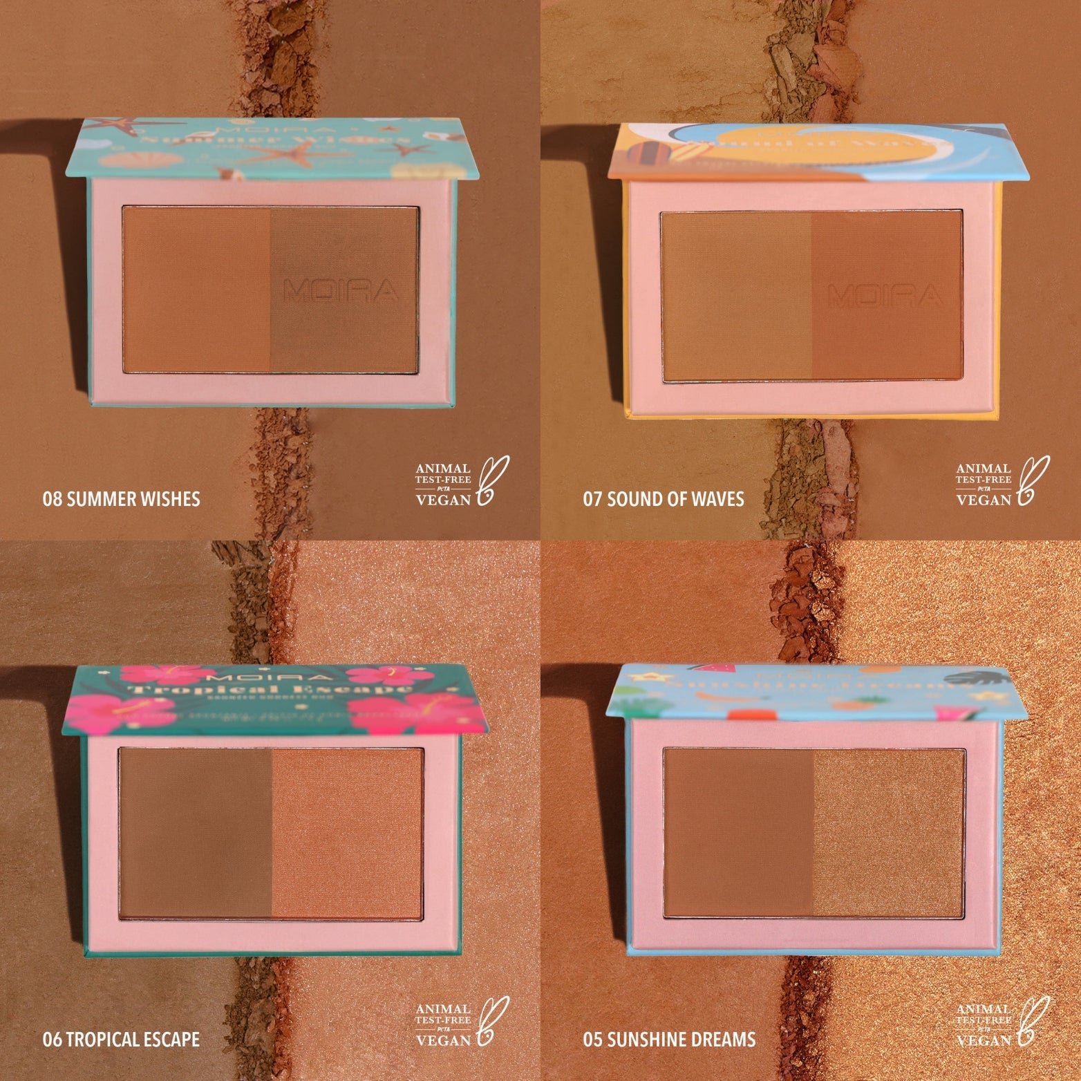 MOIRA Dual Bronzer #DBRSET w/ Display 48pcs Display + Tester