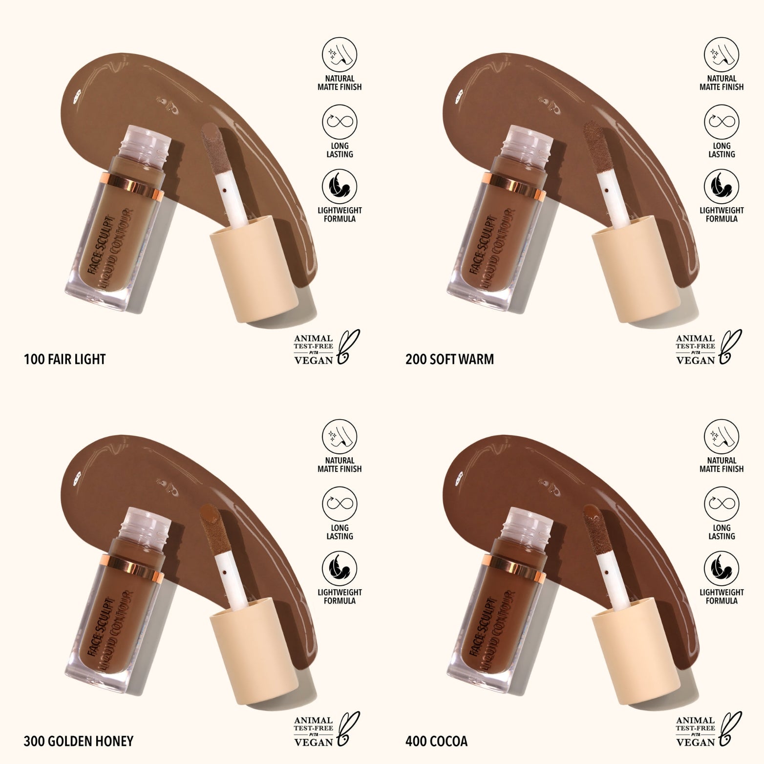 MOIRA Face sculpt Liquid Contour & Sculpt & Glow Duo Stick w/Display 36pcs Display + Tester