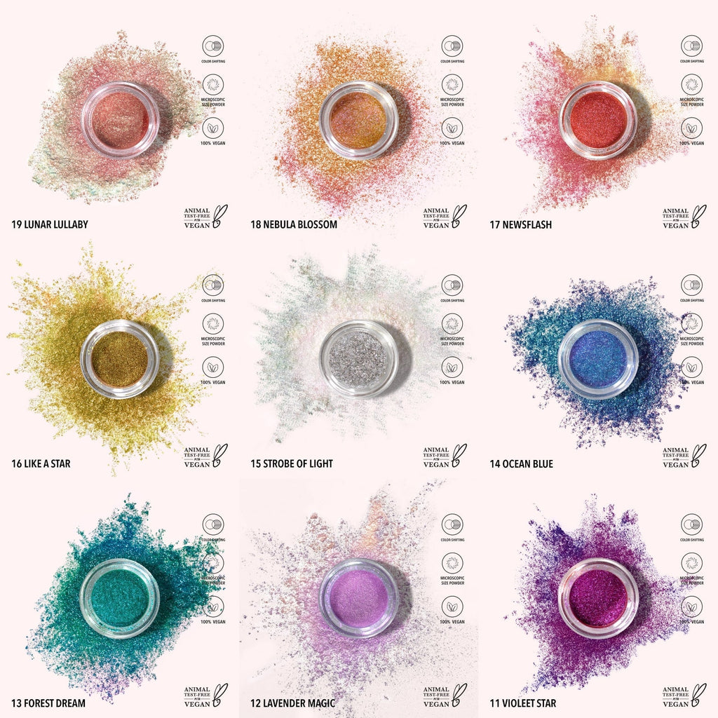 MOIRA Startruck Chrome Loose Powder w/ Display 60 pcs Display + Tester