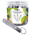 ADORO Toe Nail Clipper (Curve) Chain & File # 001-1111 36pcs Jar