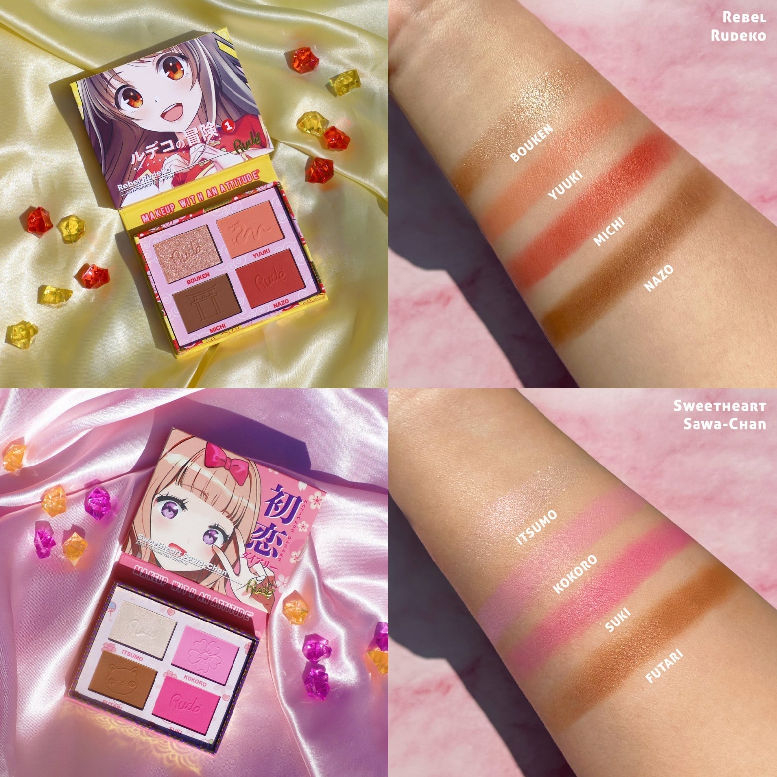 RUDE Manga Face Collection / Blush / Highlighter / Contour