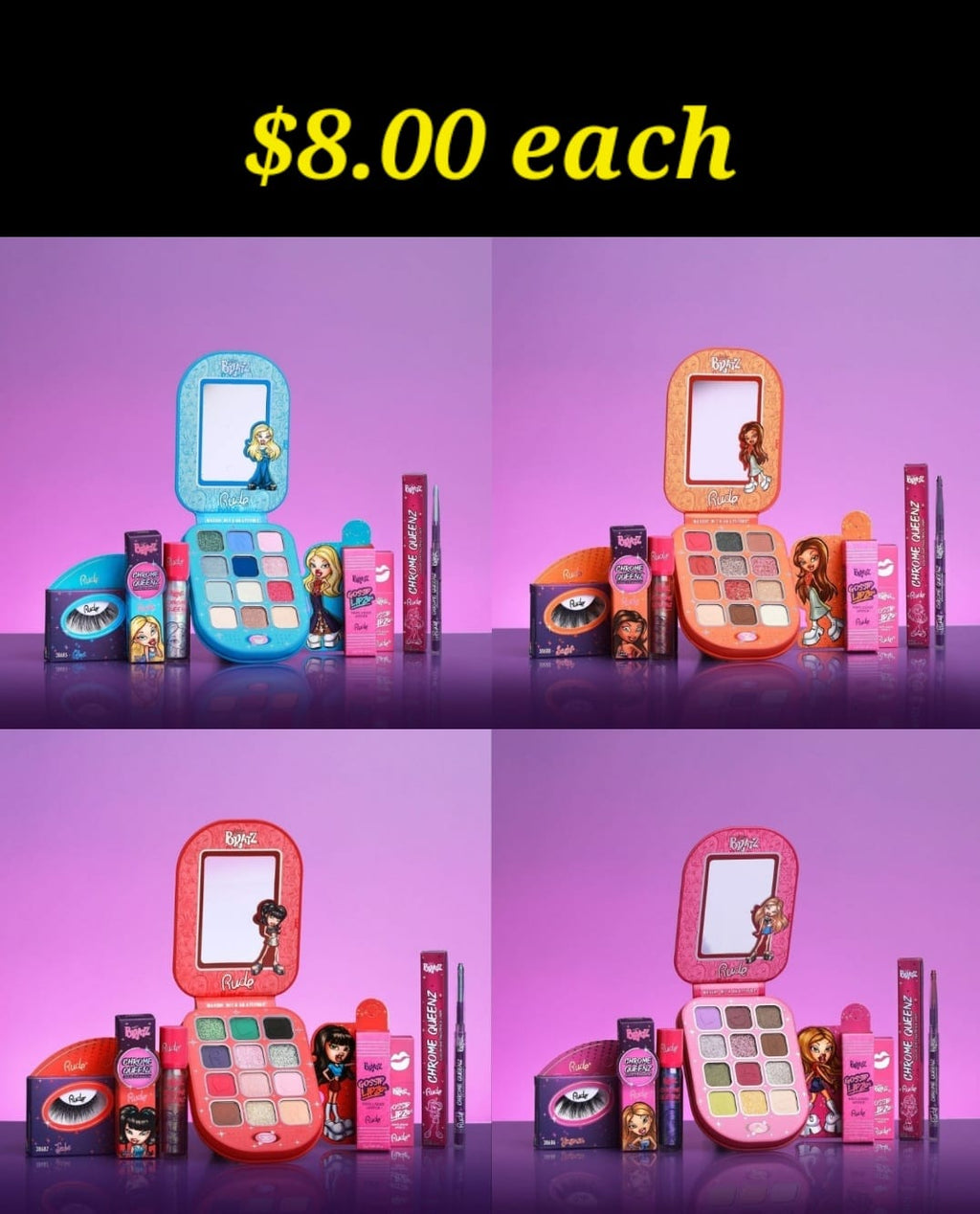 RUDE Bratz Collection w/ Display  144pcs Display