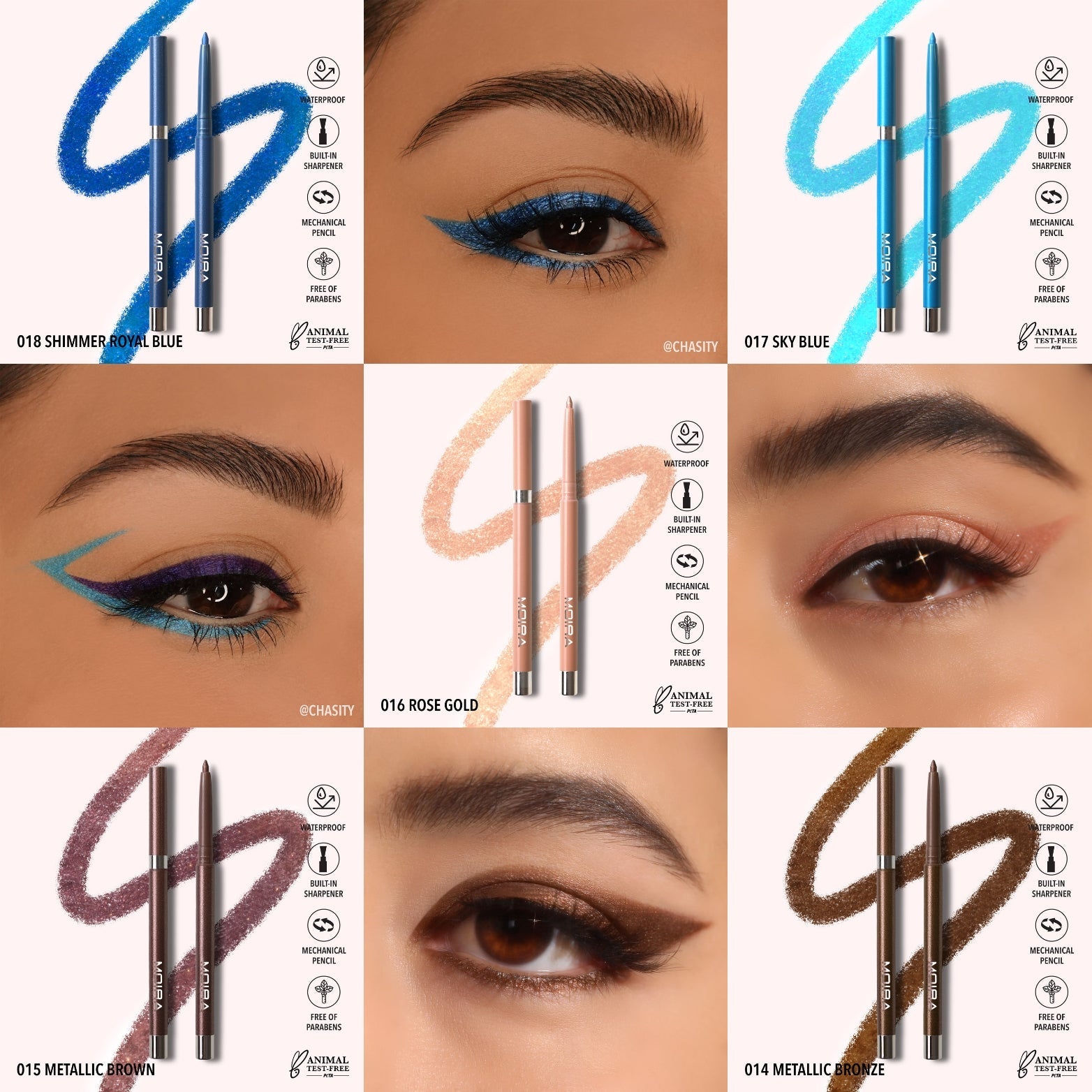 MOIRA Statement Shimmer Liner W/Display 54pcs Display