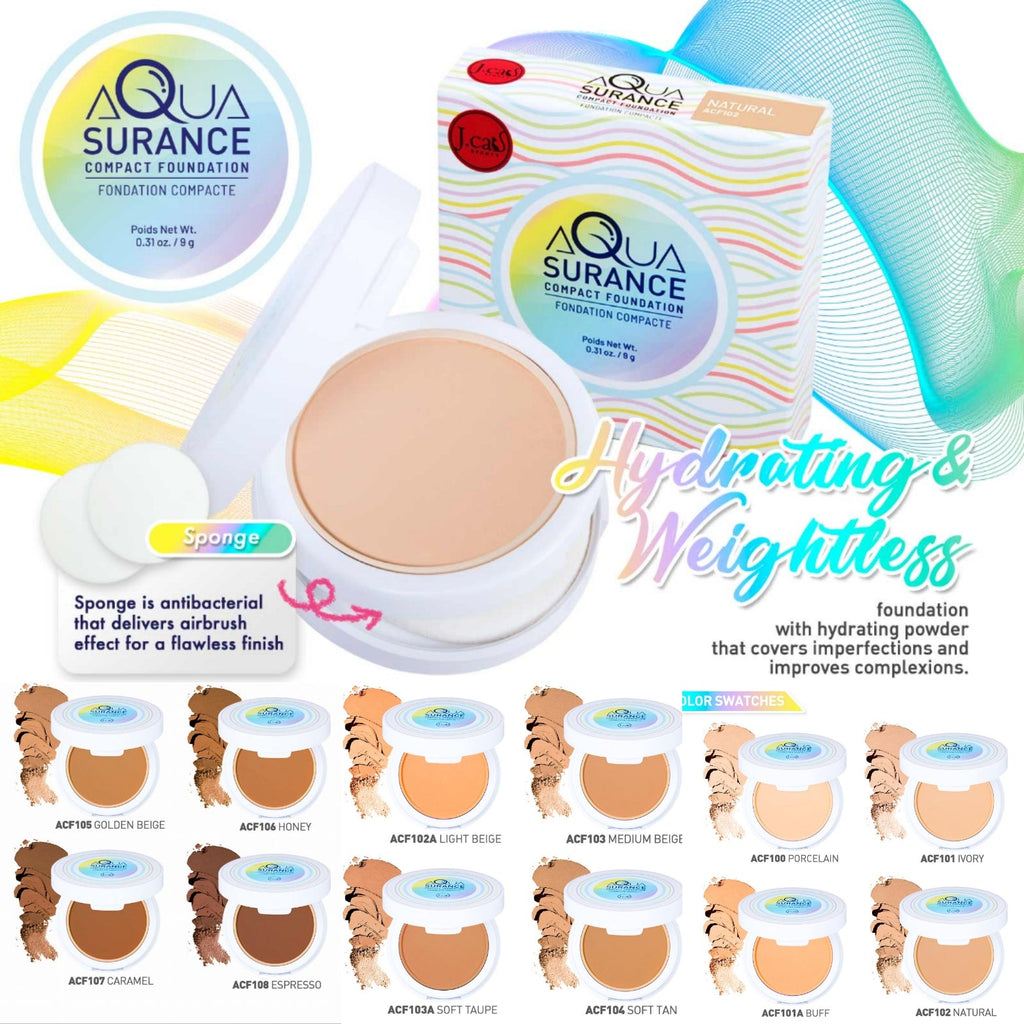 J. CAT BEAUTY Aquasurance Compact Foundation #ACF | Refills