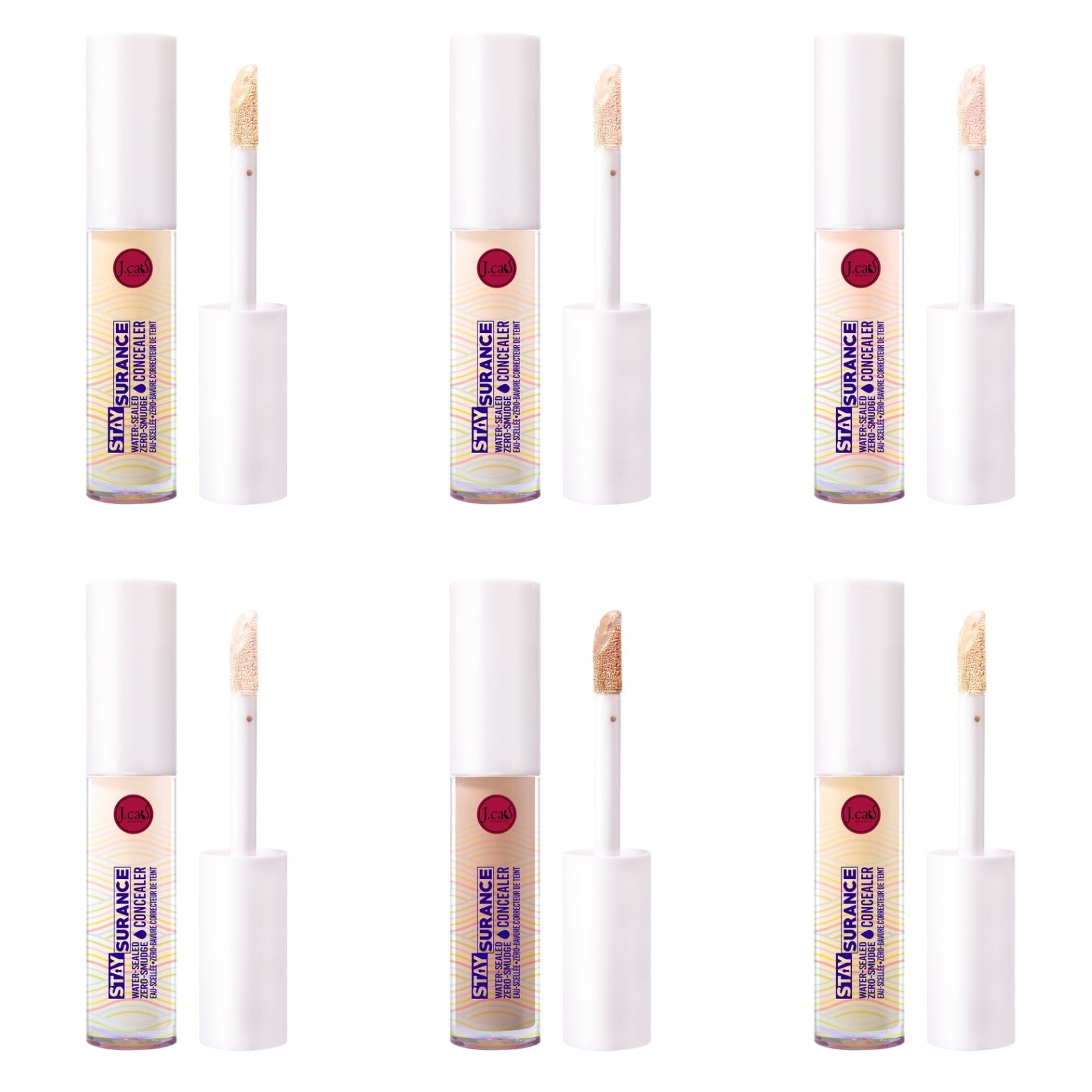J. CAT BEAUTY StaySurance Water-Sealed / Zero-Smudge Concealer w/ Display 144pcs Display + Tester free
