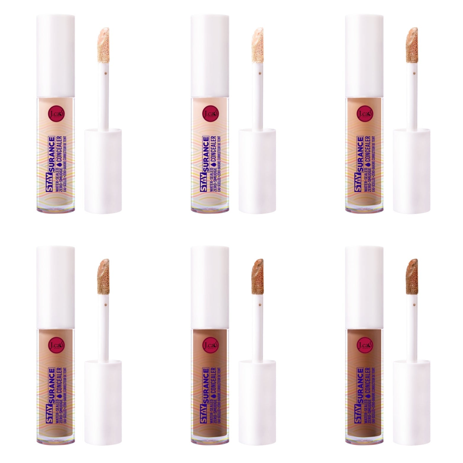 J. CAT BEAUTY StaySurance Water-Sealed / Zero-Smudge Concealer w/ Display 144pcs Display + Tester free
