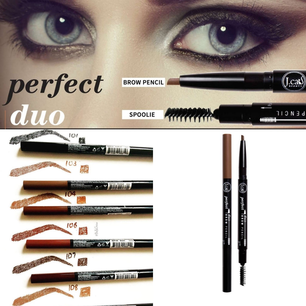J. CAT BEAUTY Perfect Duo Brown Pencil #BDP Refills | 12pcs pack
