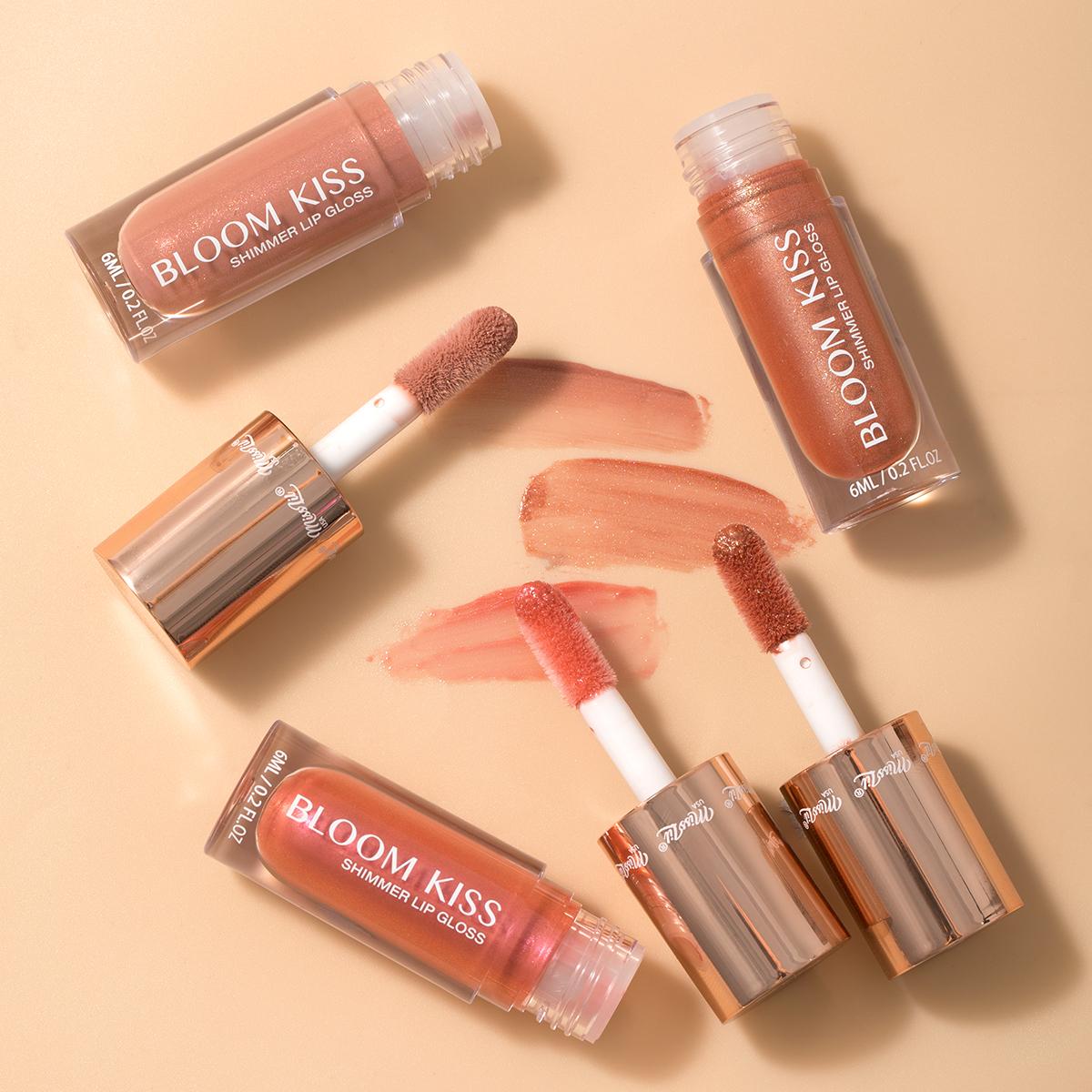 MISS LIL Bloom Kiss Shimmer Lipgloss | 72pcs Dispay + Tester free