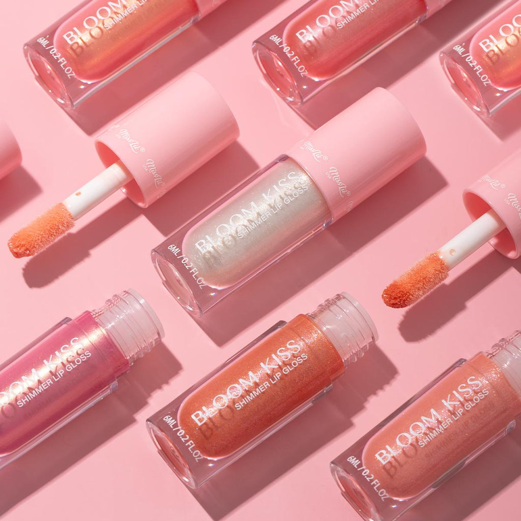 MISS LIL Bloom Kiss Shimmer Lipgloss   | 72pcs Dispay  + Tester free