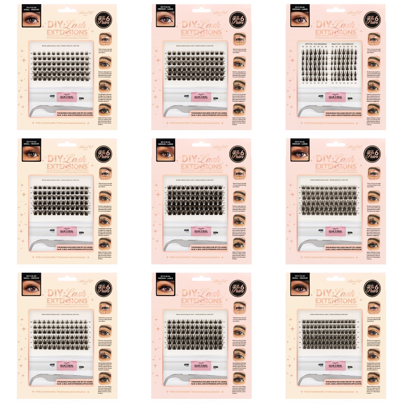 AMORUS DIY Lash Extensions bundle  Stared Kit