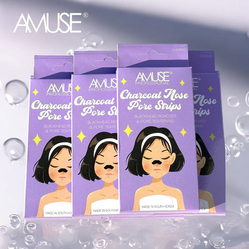 Amuse  Charcoal Nose Pore Strips - Black Head Remover #AM629 / 24 packs Display