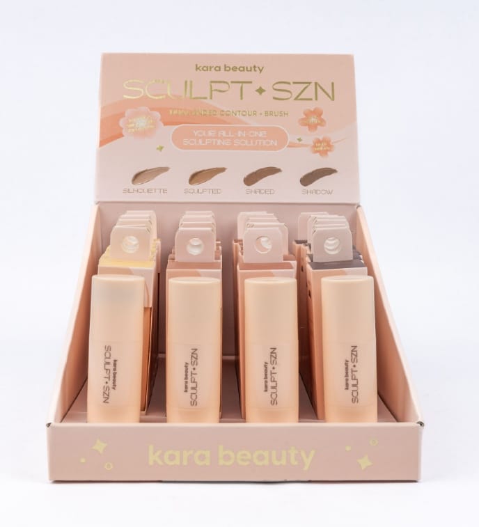 KARA BEAUTY  Sculpt SZN Dual-Ended Contour Brush | 24pcs Display tester free