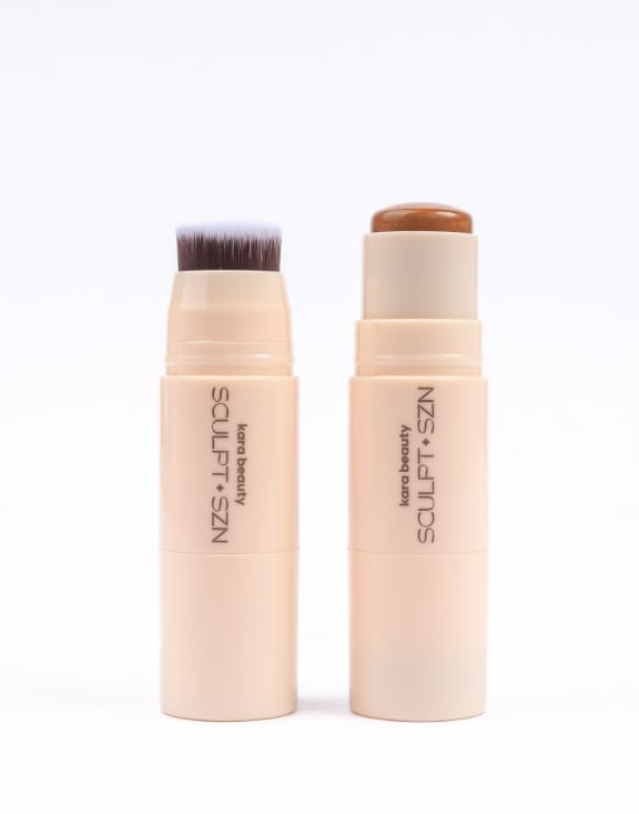 KARA BEAUTY  Sculpt SZN Dual-Ended Contour Brush | 24pcs Display tester free