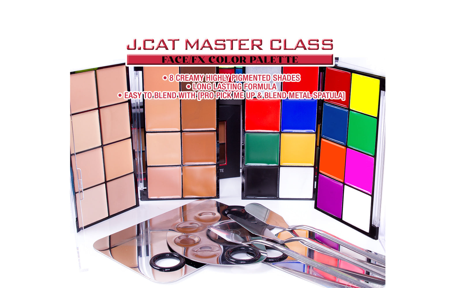 J. CAT BEAUTY Master Class Face/Fx Color Palette