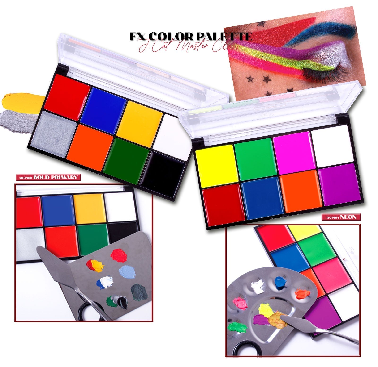 J. CAT BEAUTY Master Class Face/Fx Color Palette