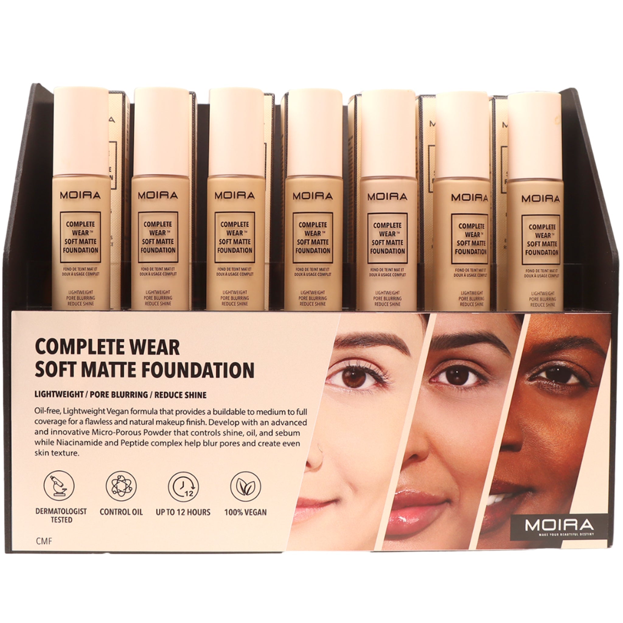 MOIRA Complete Wear Soft Matte Foundation (CWF) Refills