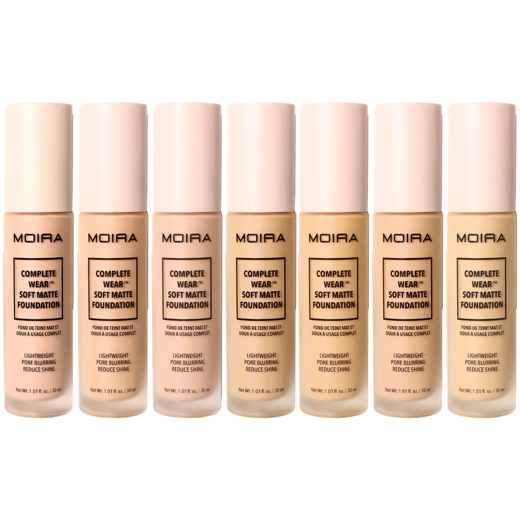 MOIRA Complete Wear Soft Matte Foundation Set B w/Display 21pcs Display + tester