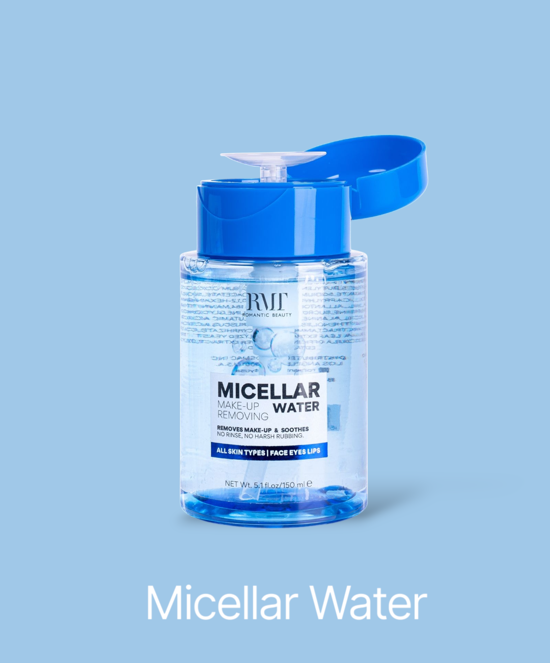 ROMANTIC BEAUTY Micellar Water Make-up Remover #S276 | 12pcs Display