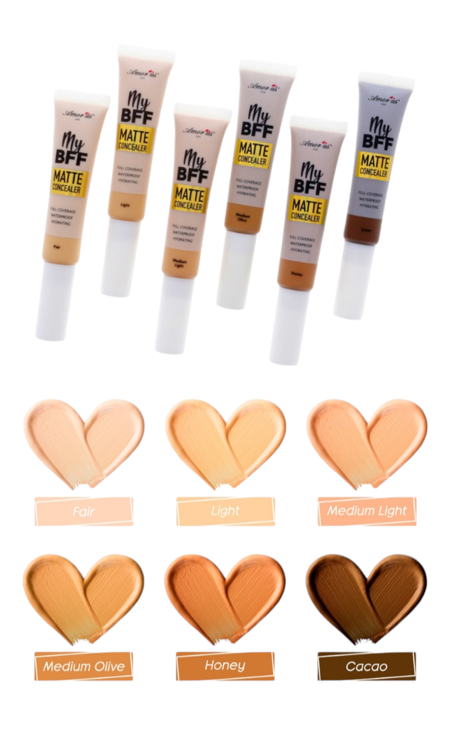 AMORUS MyBFF Matte Concealer | Refills | 12pcs Box