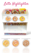 J. CAT BEAUTY Latte Highlighter w/ Display 45pcs Display + Tester