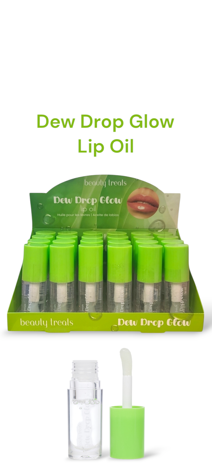 Beauty Treats Dew Drop Glow Lip Oil #520 | 24pcs Display