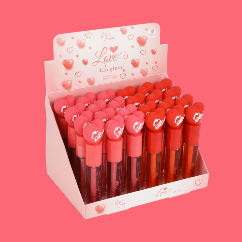 Px Look - Love Lip Gloss / 24pcs Display