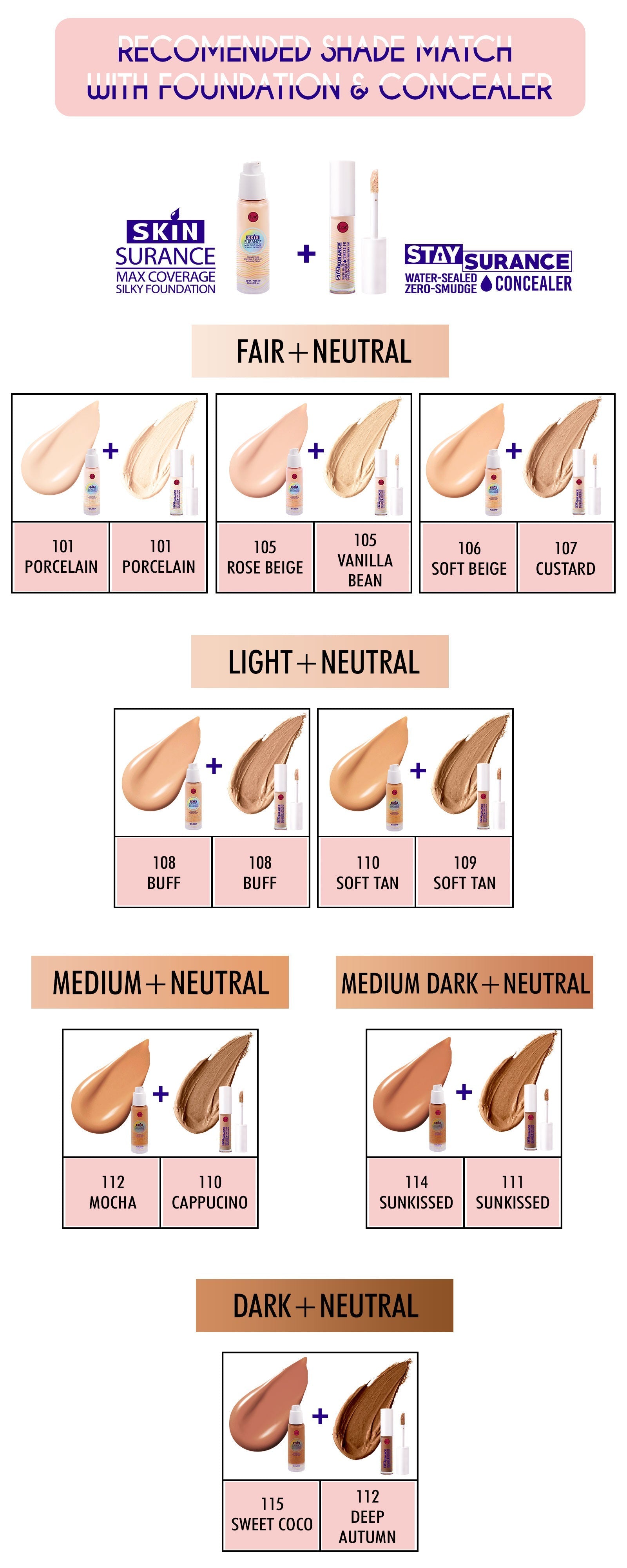 J. CAT BEAUTY SkinSurance Max Coverage Silky Foundation #SSF | Refills