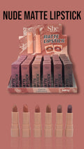 She Makeup - Matte Lipstick  - Nude Colors / 36pcs Display