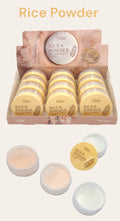 S.he Makeup Rice Powder - Fine Loose Mineral Powder #RP1038 / 12pcs Display