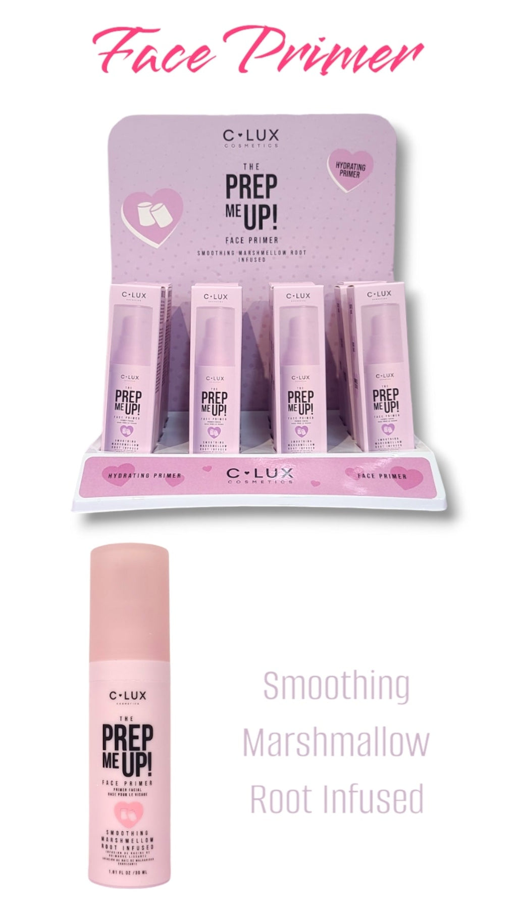 CLUX Prep Me Up Face Primer #PMU002 | 12pcs Display