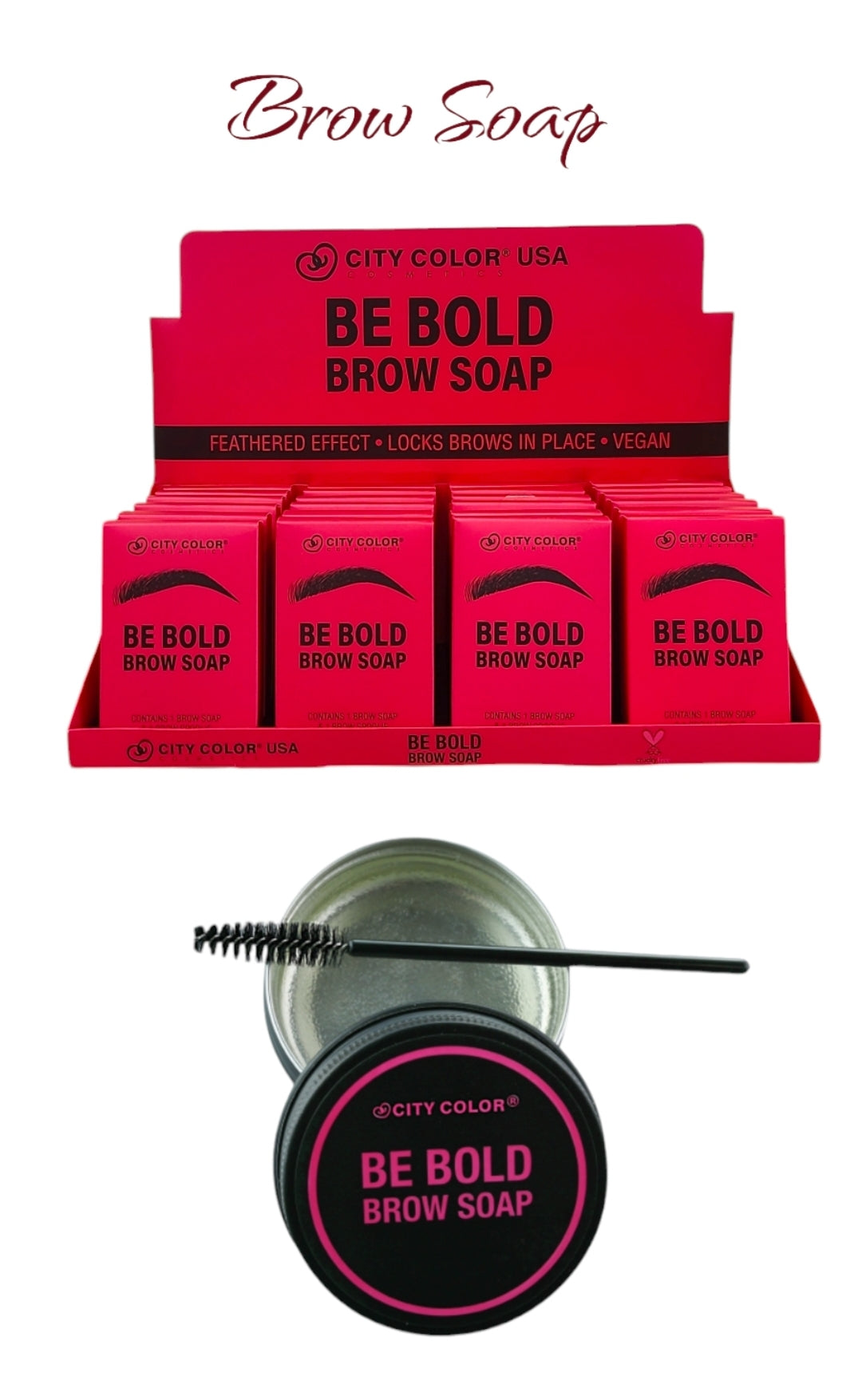 CITY COLOR Be Bold Brow Soap #E-0123 | 24pcs Display