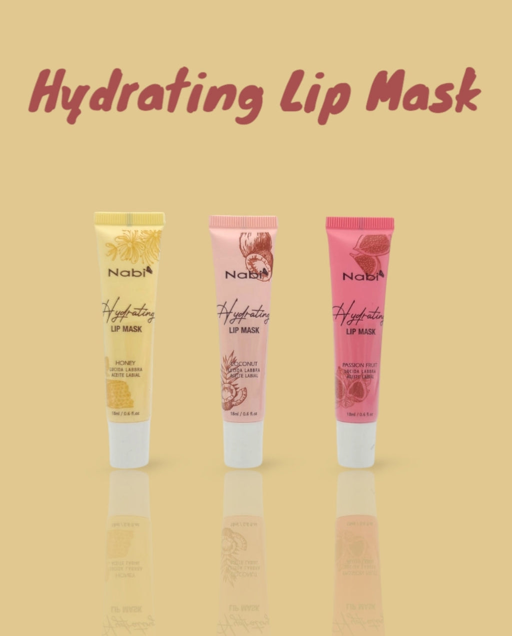 NABI Hydrating Lip Mask #SAC006 | 24pcs Display