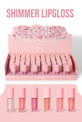 MISS LIL Bloom Kiss Shimmer Lipgloss   | 72pcs Dispay  + Tester free