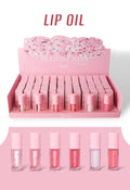 MISS LIL Bloom Kiss Lip Oil | 72pcs Dispay + Tester free