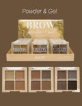 AMUSE COSMETIC Brow Powder And Gel #FK9748MIX | 24pcs Display