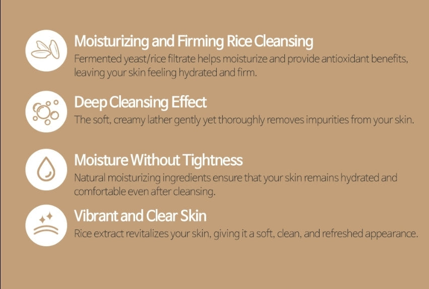 ESFOLIO Rice Cleansing Foam