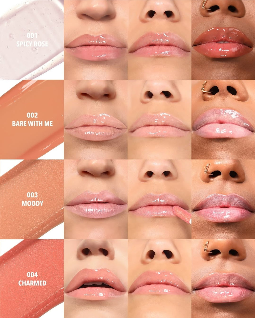 MOIRA Lip Glaze Oil Plumper w/Display | 72pcs Dispay + Tester