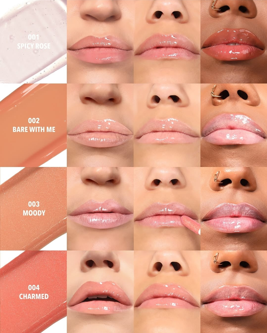 MOIRA Lip Glaze Oil Plumper w/Display | 72pcs Dispay + Tester