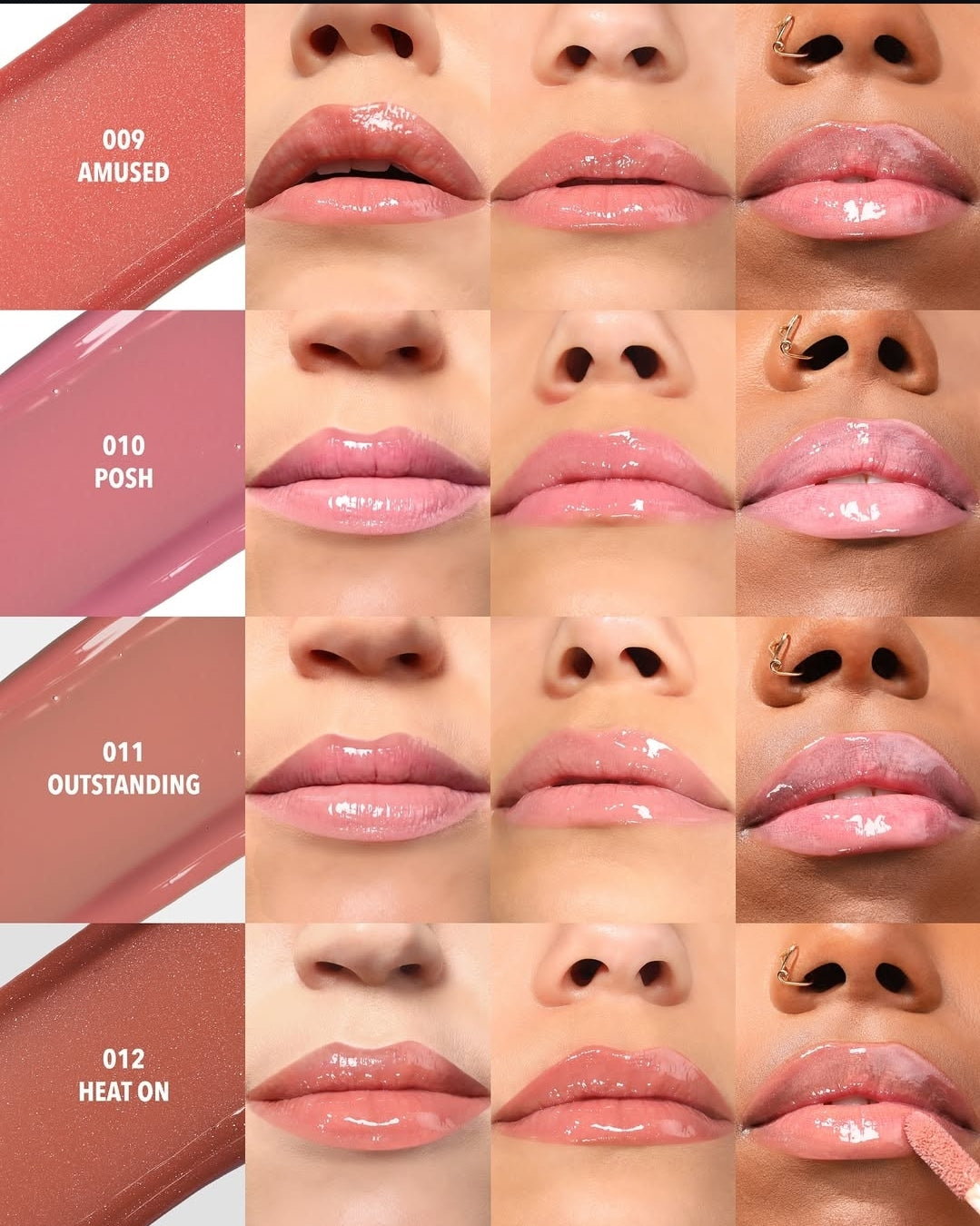 MOIRA Lip Glaze Oil Plumper w/Display | 72pcs Dispay + Tester